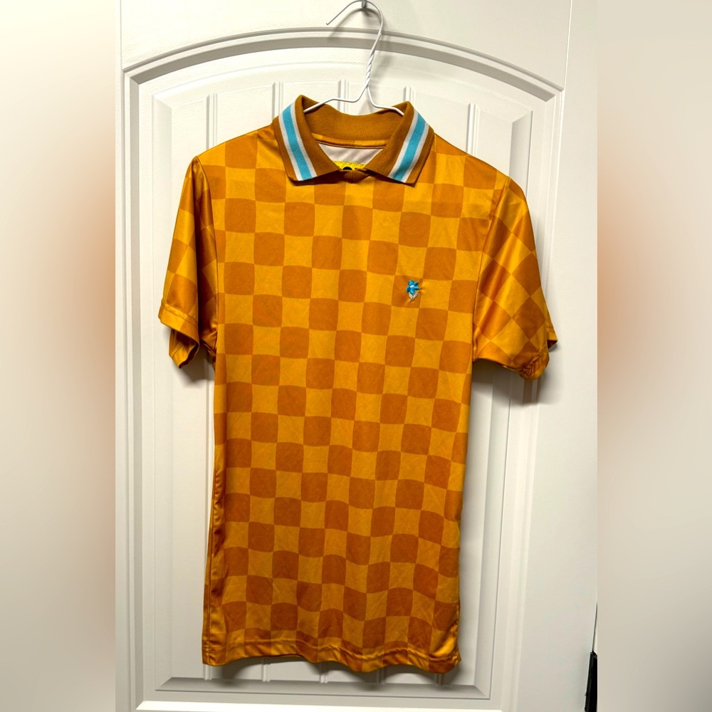 Golf Wang checkered polo shirt. Men’s XS